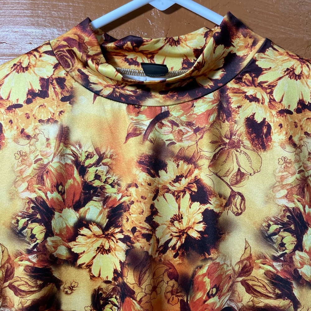 SHEIN Mock Neck Juniors Large Long Sleeve, 95% Polyester